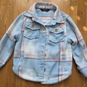Kids Jacket Blue and Pink Plaid